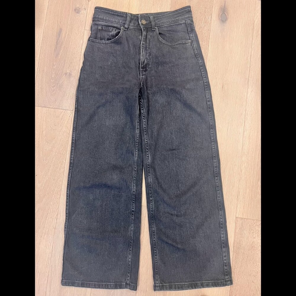Sezane Charcoal Cropped Jeans
